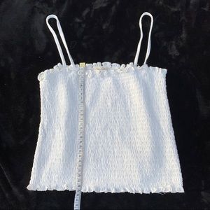 Brandy Melville white ribbed tank top🤍